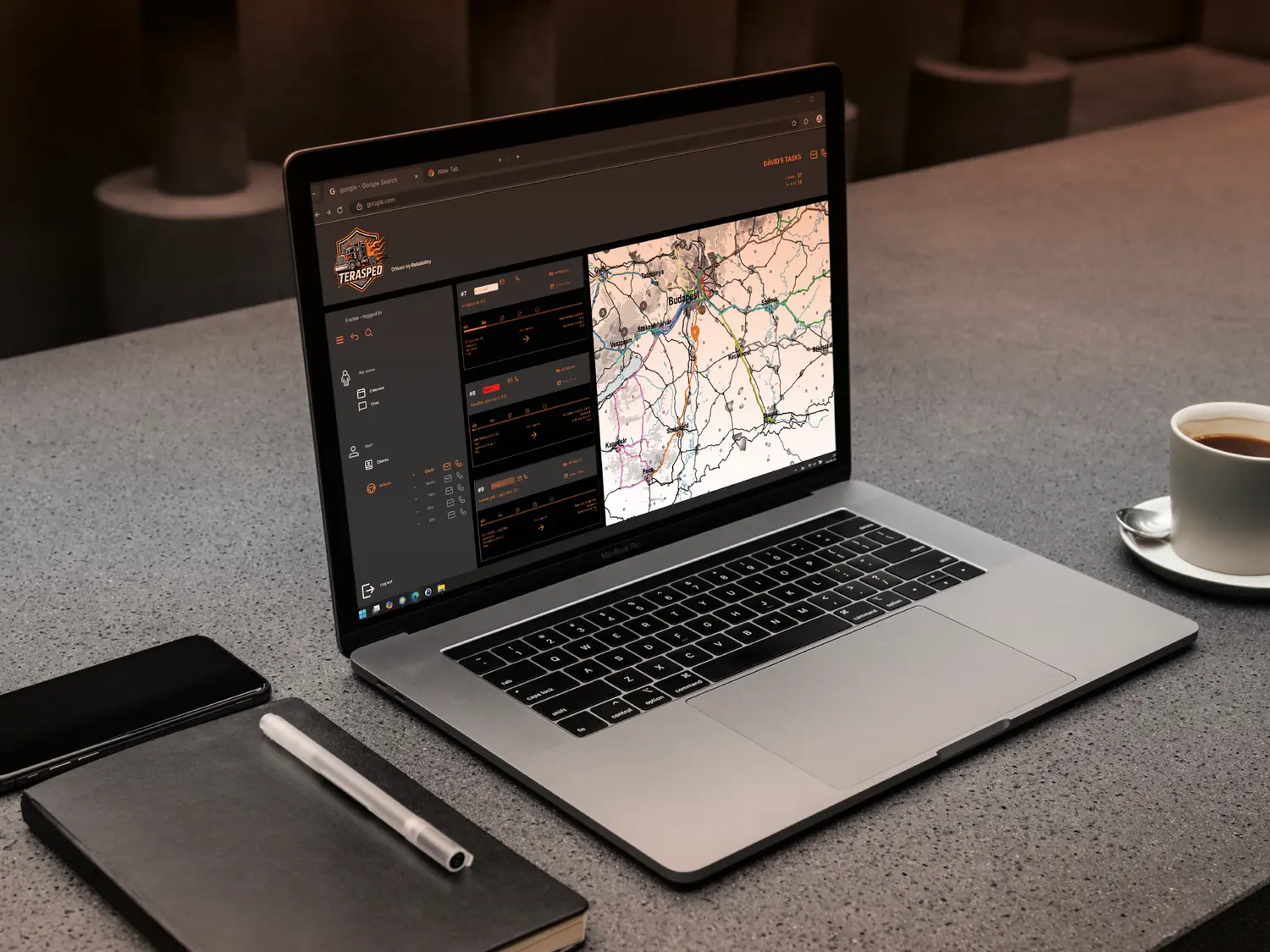 TERASPED – Logistics App hero image